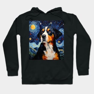 Greater Swiss Mountain Dog Painting Hoodie